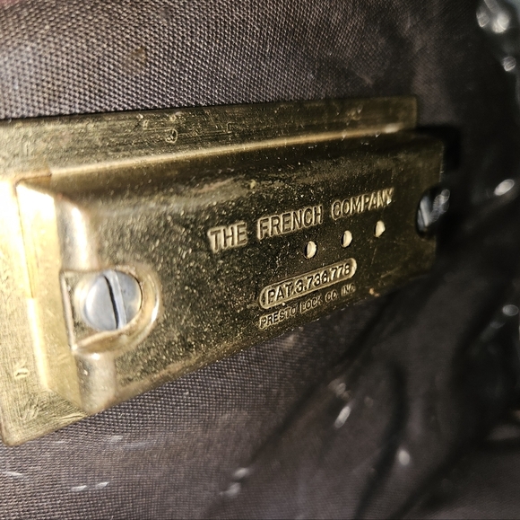 Vintage The French Company Suede Countryside Tapestry Luggage Handbag - Picture 13 of 13